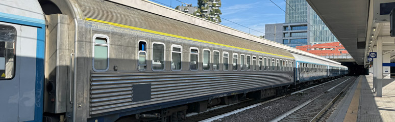 Sleeping-car at Milan Porta Garibaldi
