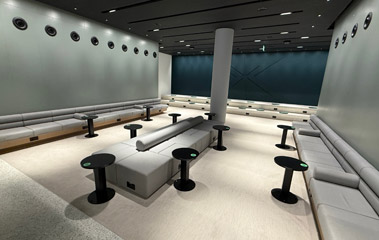 Inside the Eurostar terminal at Amsterdam Centraal