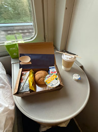 Washroom in the couchette car