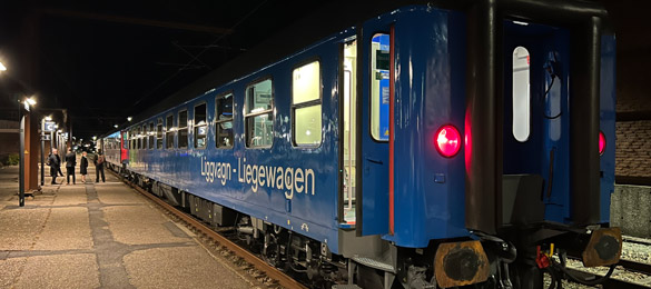 Hamburg-Stockholm SJ EuroNight at Padborg