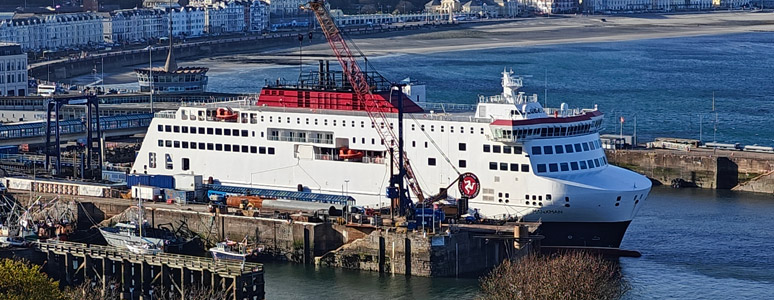 The Isle of Man Steam Packet Company's ferry Manxman at Douglas