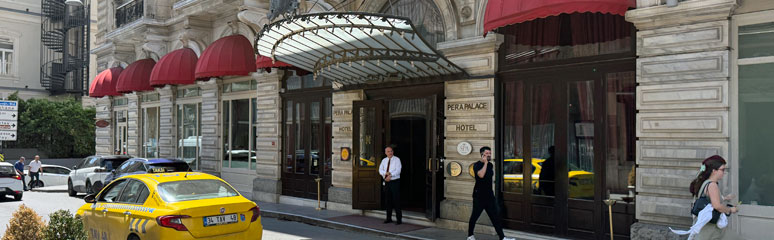 Pera Palace Hotel entrance