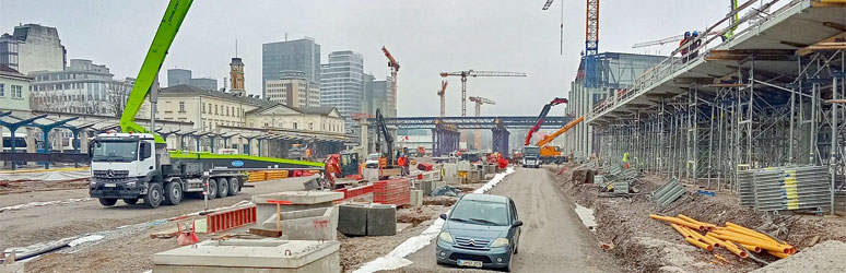 Ljubljana station building site