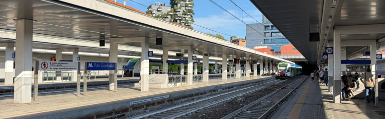 Milan Porta Garibaldi platforms 14-20