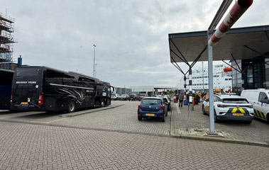 DFDS bus from IJmuiden ferry terminal to Amsterdam