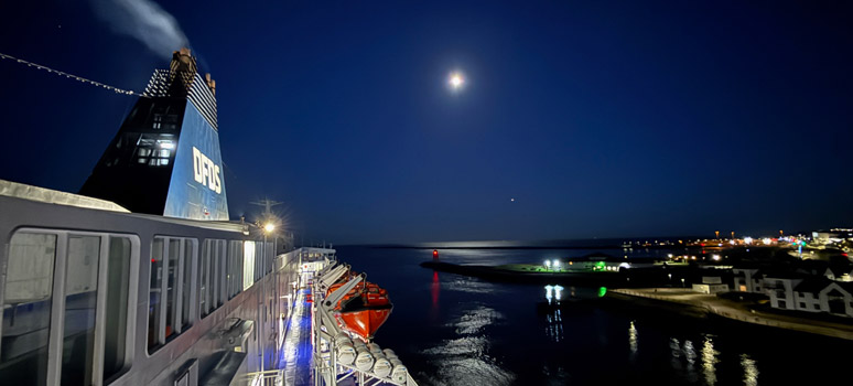 DFDS Newcastle-Amsterdam ferry heads out to sea