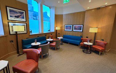 Caledonian Sleeper lounge in Inverness