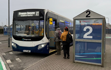 Bus between Stromness and Kirkwall