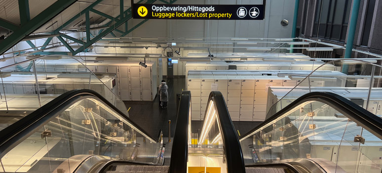 Oslo Sentral left luggage lockers