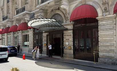 Pera Palace Hotel entrance