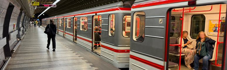 The Prague metro