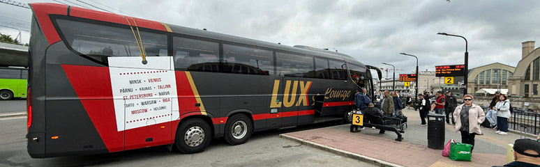Lux Express bus from Riga to Tallinn