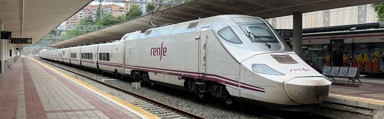 Alvia train from Santander to Madrid