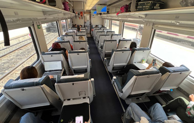 Standard class on an Intercity train