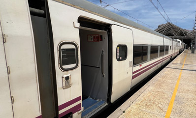Intercity train at Valencia