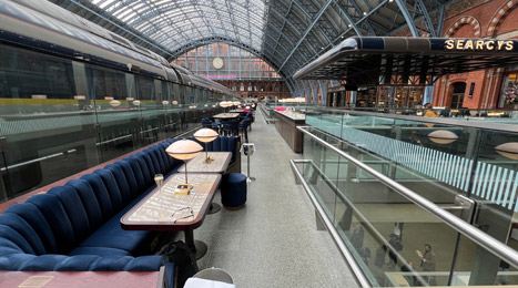 Champagne at St Pancras