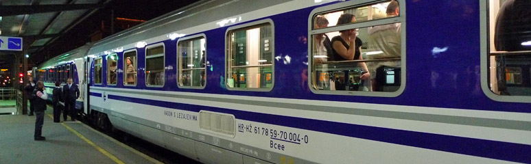 The' sleeper train from Zagreb to Germany, boarding at Zagreb HB