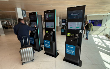Tallinn D terminal ferry check-in machines