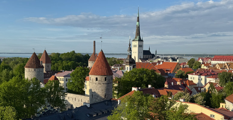 Tallinn old town overview