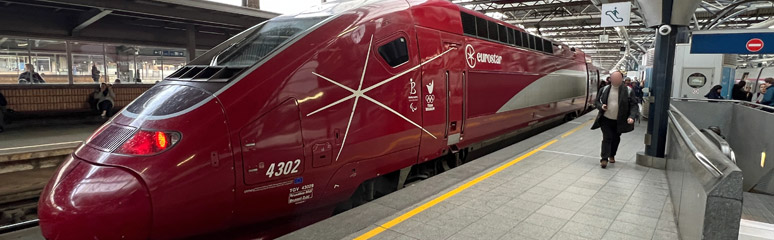 A Eurostar (formerly Thalys) to Paris at Brussels Midi