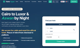 Buy tickets for the sleeper train from Cairo to Luxor and Aswan