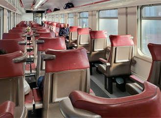 Seats on the train from Tunis to Annaba