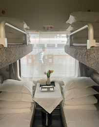 Soft sleeper on Nanning to Hanoi train