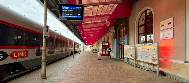 Vilnius station platforms